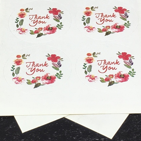 30 1” inch Round Thank You Stickers CLEARANCE - Picture 5 of 6